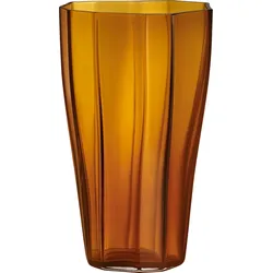 Reed Vase 30 cm, bernsteinfarben