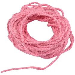 Juteschnur Rosa - 10m Länge, 1.5mm Stärke - Zum Basteln, Befestigen, Gestalten & Dekorieren - Vielseitig für DIY, Makramee & Garten
