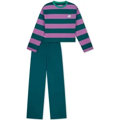 Schiesser Kinder-Pyjama - Mädchen - Gr. 164 - grün