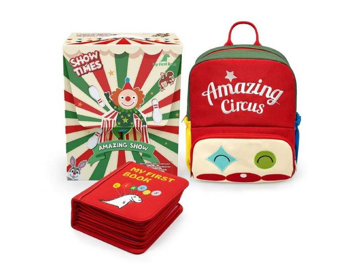 My First Book Lernspielzeug Montessori Activity Book mit Rucksack, Lernbuch für Kinder 3–6 Jahre