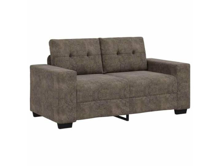 vidaXL Zweisitzer-Sofa Dunkelgrau 160 cm Kunstwildleder Entworfen mit weichem Sitz, der bequem Platz für zwei Personen bietet,