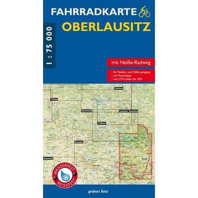 Fahrradkarte Oberlausitz, Sonstige von , Grünes Herz, 978-3-86636-290-1