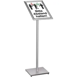 Showdown Displays Infoständer A3 33 cm silber, 33x111x39.1 cm