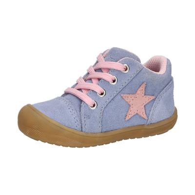 Lauflernschuh LICO "Lauflernschuh Shani", Baby, Gr. 24, Textil, blau, Veloursleder, Schuhe Lauflernschuh