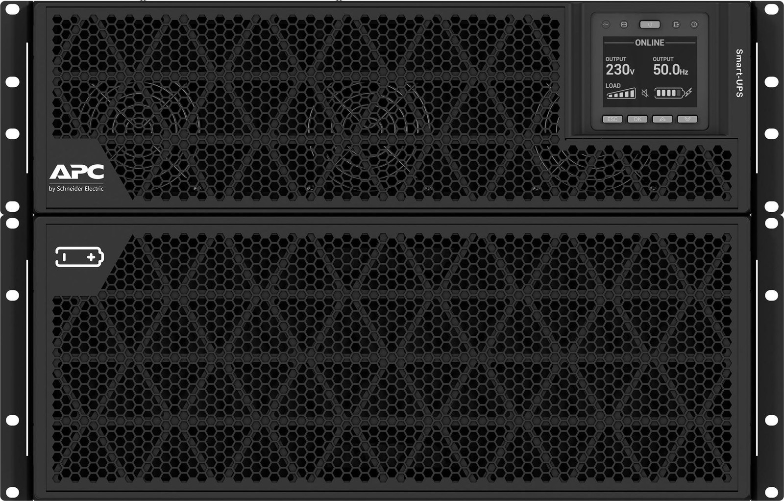 APC Smart-UPS On-Line G 15kVA/15kW Tower Uninterruptible Power Supply met netwerkkaart en vaste aansluiting