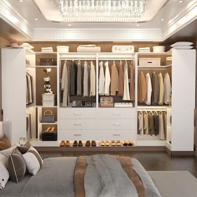 Rackcog Cimly Set of 4 Closet Organizer with Drawers, U Shaped Freestanding Closet System
