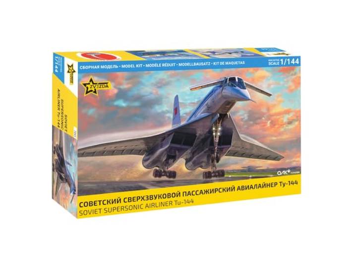 Zvezda 927045-1/144 Tupilev TU-144 - schaal 1:144