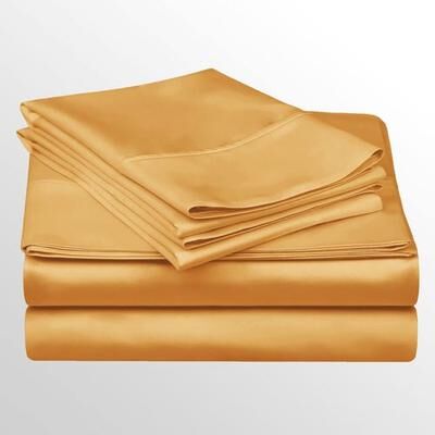 Home City, Inc. Enchantment Sheet Set, California King, Gold