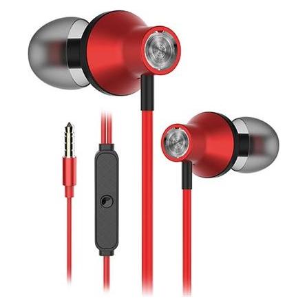 Grupo Erik Snopy Fülhallgató - SN-J19 Red (mikrofon, 3.5mm TRRS jack, 1.2m kábel, piros) (Kabelgebunden) (PERRAMSNJ1RED)