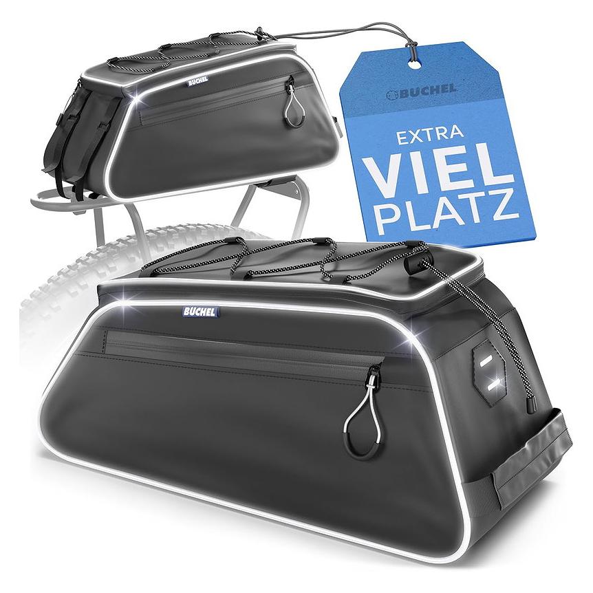 Büchel Gepäckträgertasche GTC 8 schwarz (8 l, Gepäckträgertasche) (81518200)
