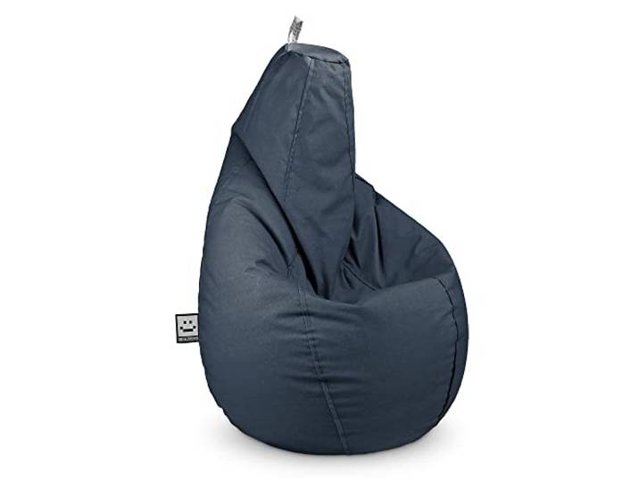 Happers Sitzsack XXL Modell Birne aus mattem Naylim Petrolfarben. Outdoor und Indoor