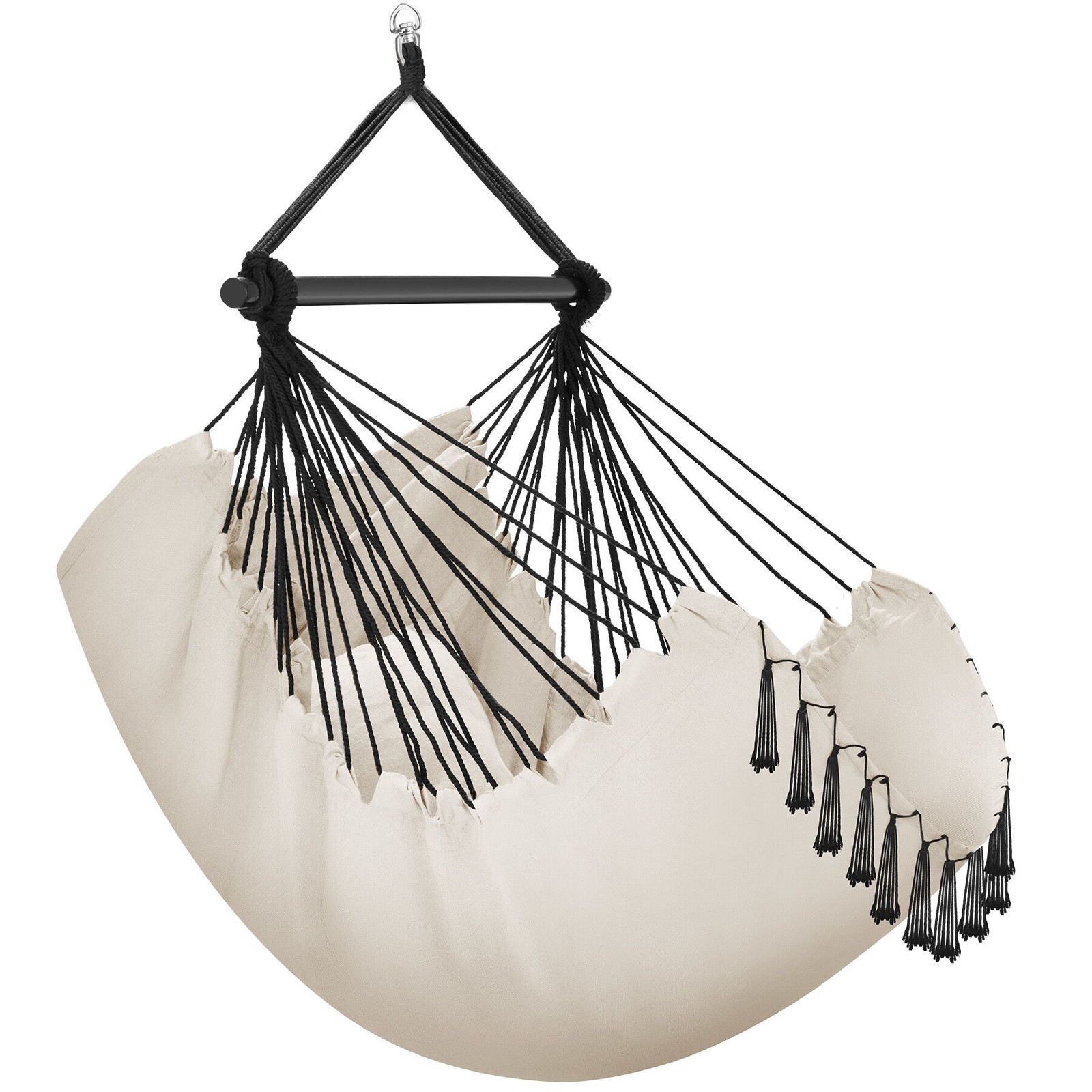 Hangstoel Malika beige boho-stijl met 150kg draagkracht van TecTake GmbH