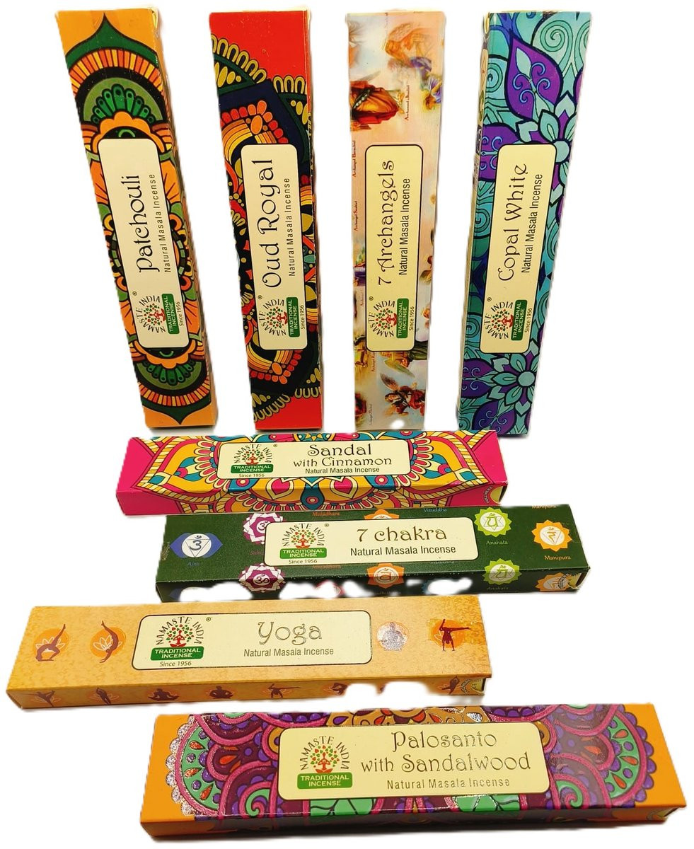 Namaste India Masala Wierook Assortiment - 8 Pakjes
