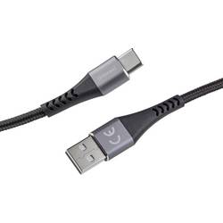 Intenso USB-Kabel USB-A Stecker, USB-C® Stecker 1.5 m Schwarz 7901100