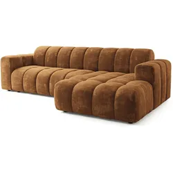 ECKSOFA SETIA LM R-S Hellbraun Chenille