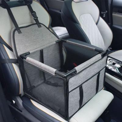 Uplift Essentials Travel Dog Car Seat Carrier Waterproof Pet Hammock light Grey
