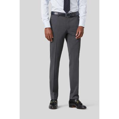 Chinos MEYER "Bonn", Herren, Gr. 52, Normalgrößen, grau, 52% Polyester, 43% Wolle, 5% Elasthan, unifarben, slim fit lang, Hosen, mit Stretch-Dehnbund