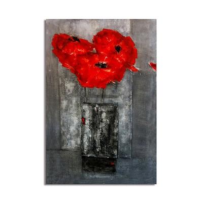 Hang-Ölgemälde Handgemalte Vertikal Abstrakt Modern Fügen Innenrahmen