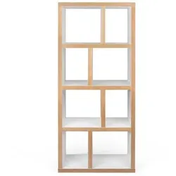 TemaHome Bücherregal Berlin Holzoptik Weiß