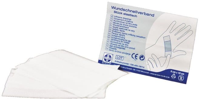 Gramm Medical Pansement rapide pour plaies, 6 x 10 cm, non tissé (138.460.06114)