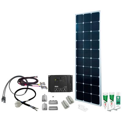 Solaranlage PHAESUN "SPR Caravan Kit, Solar Peak SOL81 110 W", silber (silber, weiß), Solarmodule