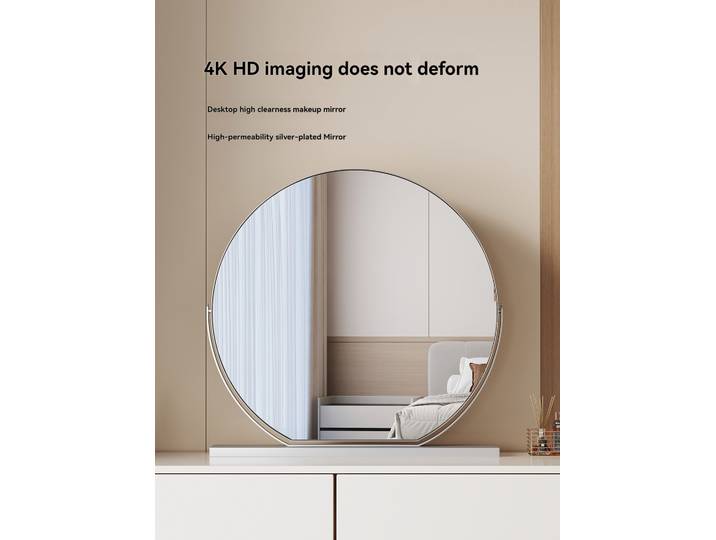 Miroir de beauté demi-cercle de haute qualité, grand miroir de maquillage, miroir de maquillage de bureau, table de maquillage de bureau pour femmes