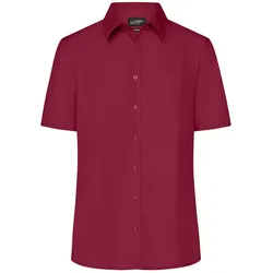 Damen Business-Bluse kurzarm "JN643" - XS - wine
