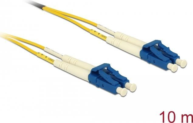 Delock vezeloptische kabel LC naar LC, singlemode, OS2, 10 meter