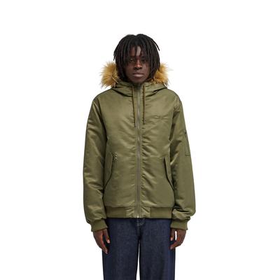 Bomberjacke ELEMENT "Hooded Bomber Jacket", Herren, Gr. XS, kalamata, Obermaterial: 100% Nylon., Jacken Bomberjacke