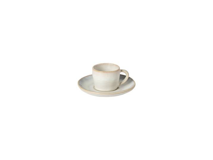 Costa Nova Espressotassenset Brisa, Perlmutt, Weiß Hochglanz, Keramik, 12-teilig, 0,07 ml, Handmade in Europe, Kaffee & Tee, Tassen, Kaffeetassen-Sets