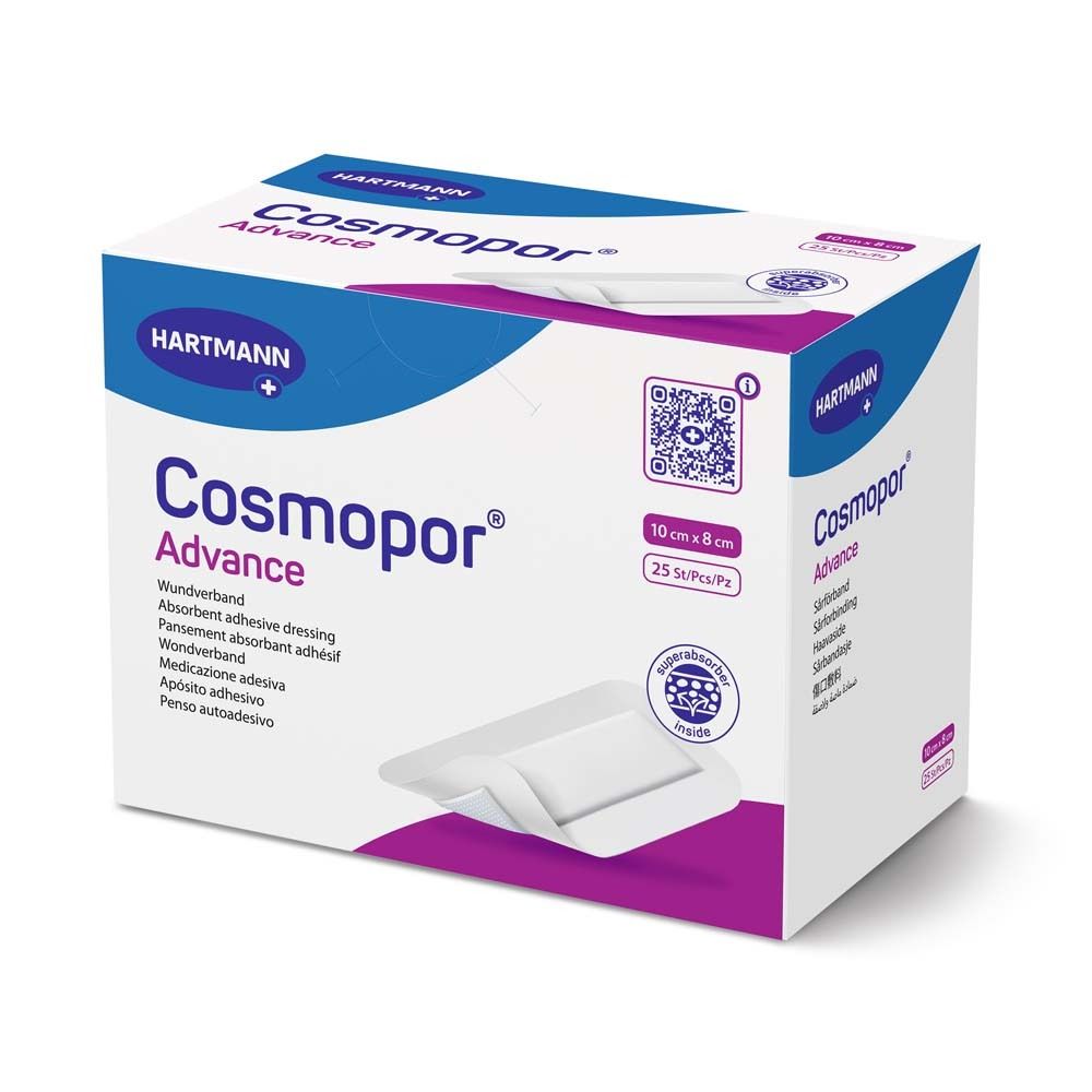 Cosmopor Advance Wundverband 8x10 cm 25 St Pflaster