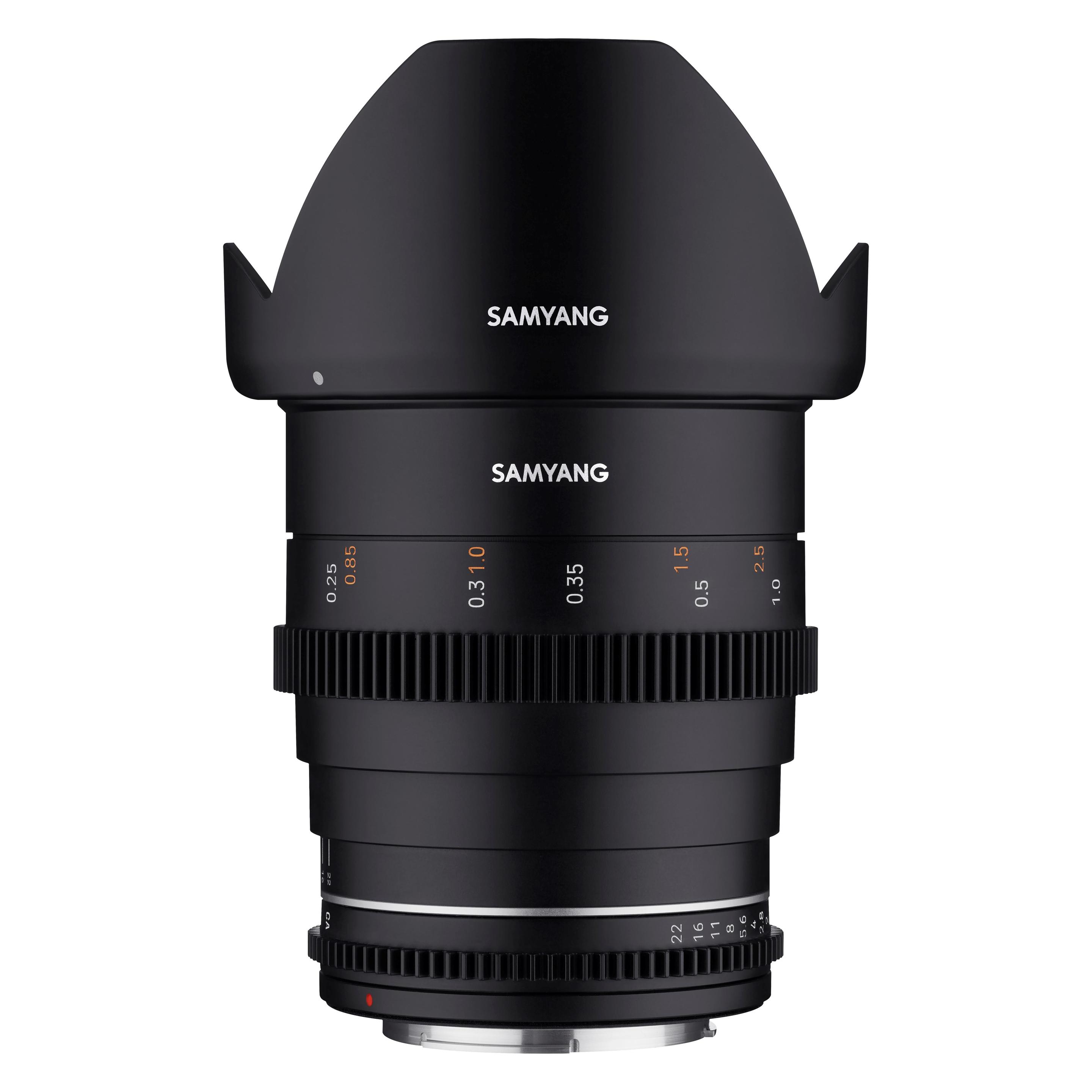 Samyang MF 24mm T1,5 VDSLR MK2 Sony E (Sony E, APS-C / DX, Micro Four Thirds, Vollformat) (23003)