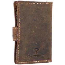 Greenburry, Kartenaufbewahrung, Vintage Visitenkartenetui RFID Leder 7 cm