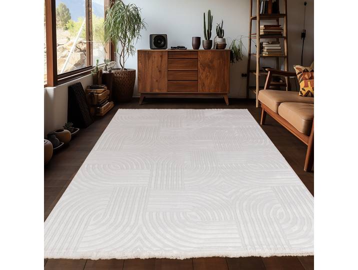 Teppich AYYILDIZ TEPPICHE SAHARA 1112, auch als Läufer , beige (cream), B:80cm H:12mm L:150cm, Polypropylen, Teppiche, Teppich, Pflegeleicht / Strapazierfähig / Trend Colors/ Wohnzimmer