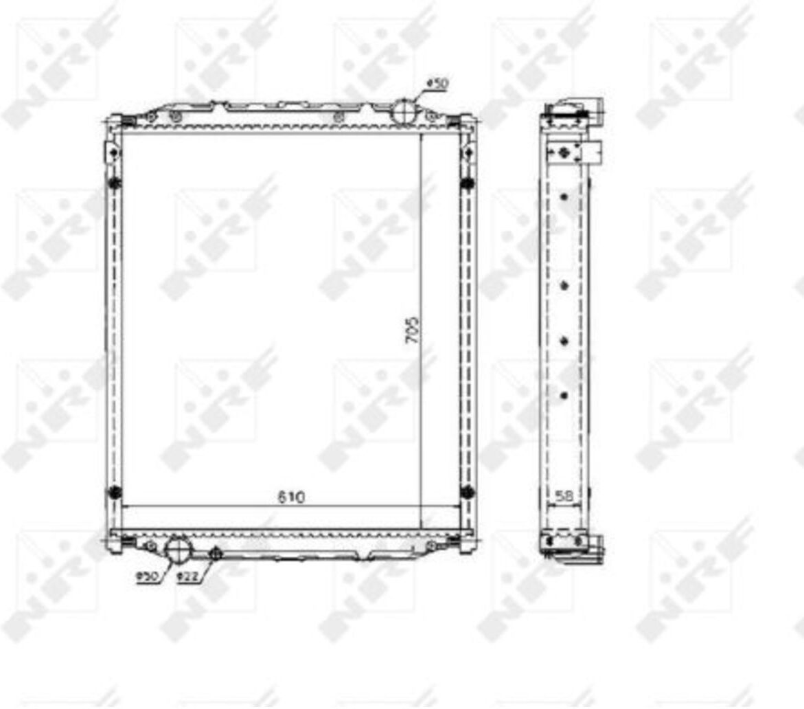 Kühler, Motorkühlung NRF 51604