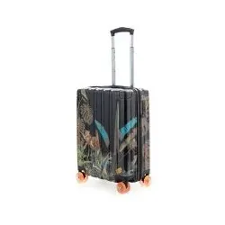 Q-Damm - Handgepäck Koffer Trolley Leopard, 54 cm, 38 Liter