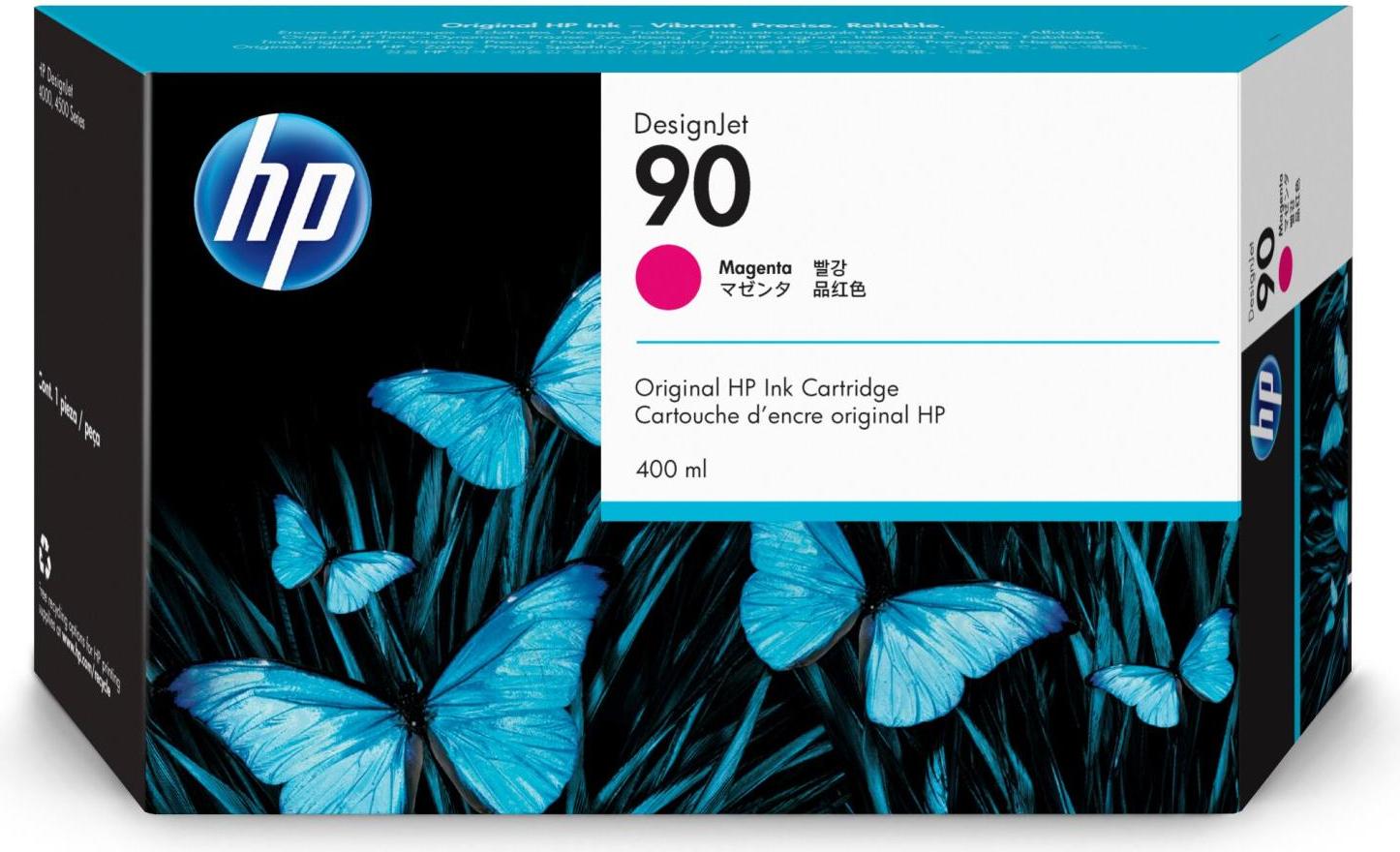 HP 90 Magenta Druckerpatrone, 400 ml, HP DesignJet 4000/4500-Druckerserie, Thermal Inkjet, Magenta, C5063A, Business, Singapur