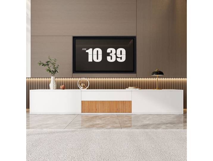 Meuble TV moderne support pour projecteur 180 x 34 x 30 cm