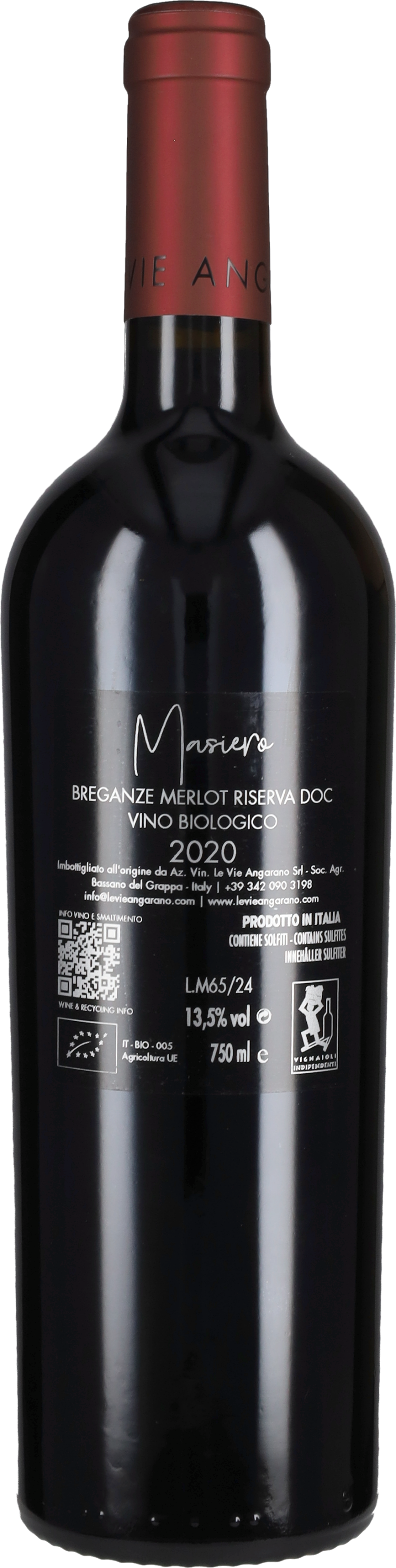 Merlot Riserva 'Masiero' Le Vie Angarano 2020