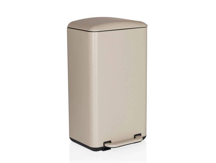 Mid.you Abfalleimer, Beige, Kunststoff, 30 l, 31x62x36 cm, Haushalt & Reinigung, Reinigung, Mülleimer & Abfallsammler