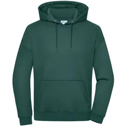 Oversized Sweat Hoody "8052" - XS - dunkelgrün