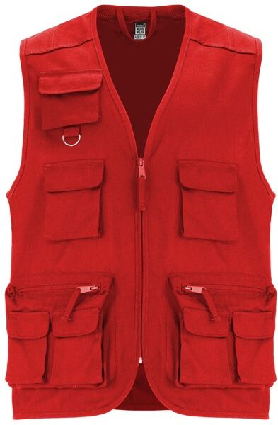 Veste de travail personnalisable en polyester et coton Venera rouge XXXL