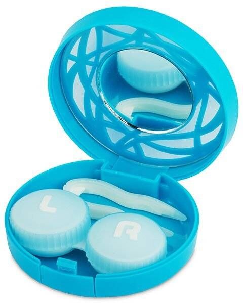 Astuccio con specchietto - Blue ornament