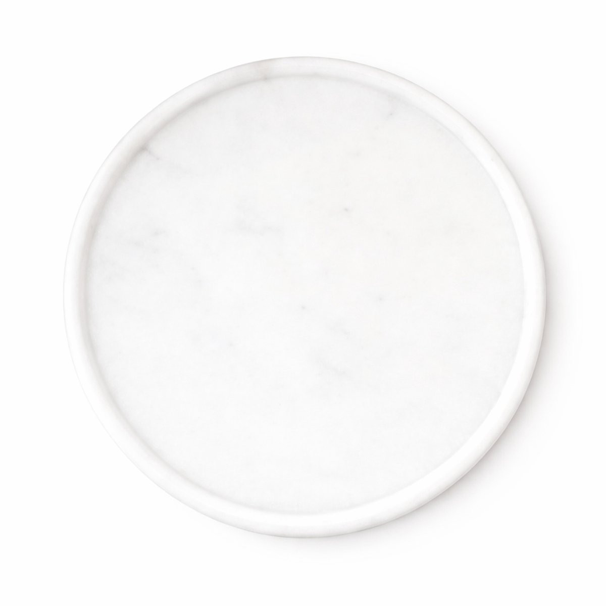 Marmoree Marmeren Dienblad Rond Wit Natuursteen 30 cm
