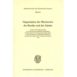 Organisation der Ministerien des Bundes und der Länder., Fachbücher von Gerfried Schiffmann