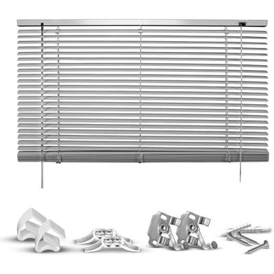 Jalousie GOOD LIFE "Matti" Gr. 2, silber (silberfarben, silber, weiß), B:100cm H:160cm, Jalousien, Klemmfix-Jalousie aus Aluminium