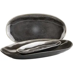 Mäser Plattenset, Keramik Niara Organic Braun / Schwarz