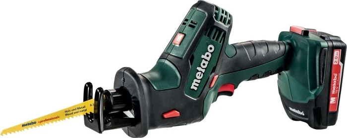 metabo SSE 18 LTX Compact (602266500) Akku-Säbelsäge (grün/schwarz, 2x Li-Ionen Akku 2,0Ah, in metaBox)