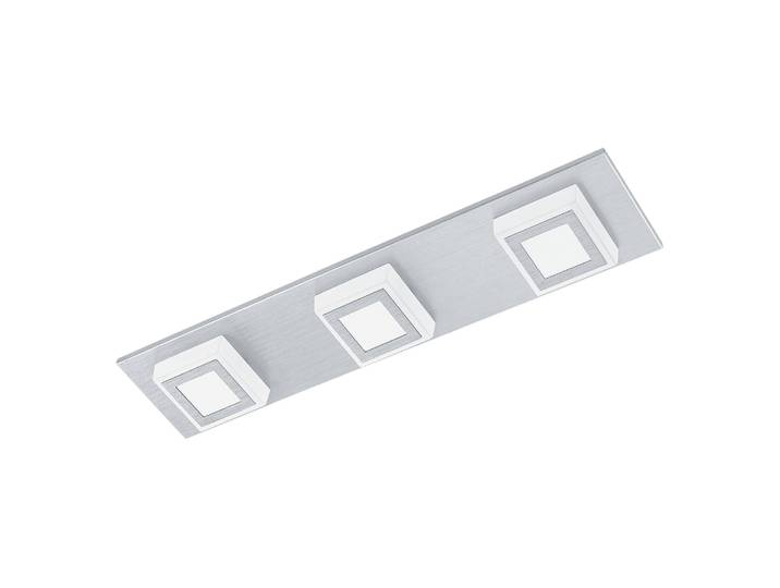 LED-Deckenleuchte Masiano I 45 x 5 x 10cm Weiß/Silber 3 Hauptmaterial: Aluminium, gebürstet Sekundärmaterial: Kunststoff LED