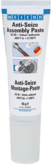 WEICON Anti-Seize Montagepaste, Schmier- und Trennmittelpaste, 85 g, anthrazit (26000085)